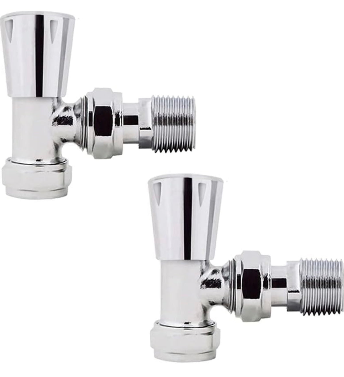 Chrome Lock Shield Angled Valves