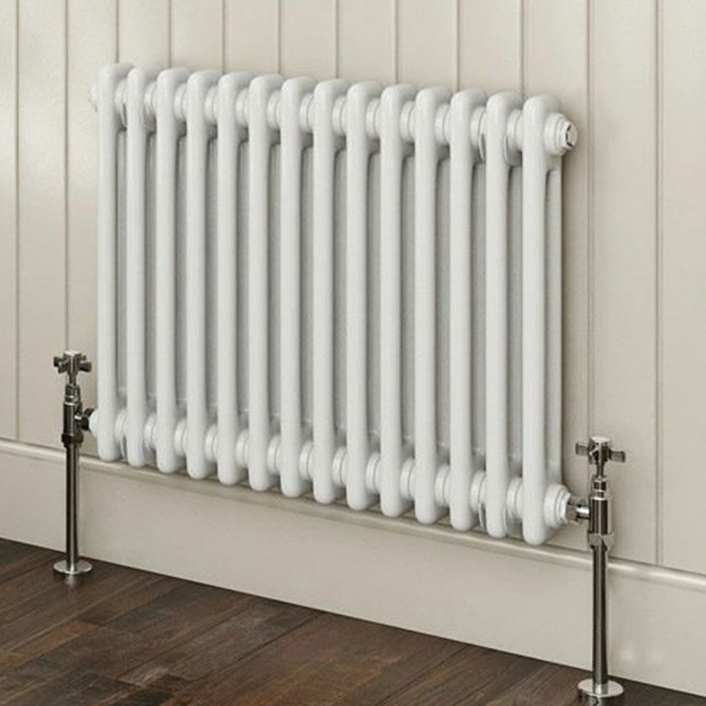 Horizontal 2 Column Radiator - White