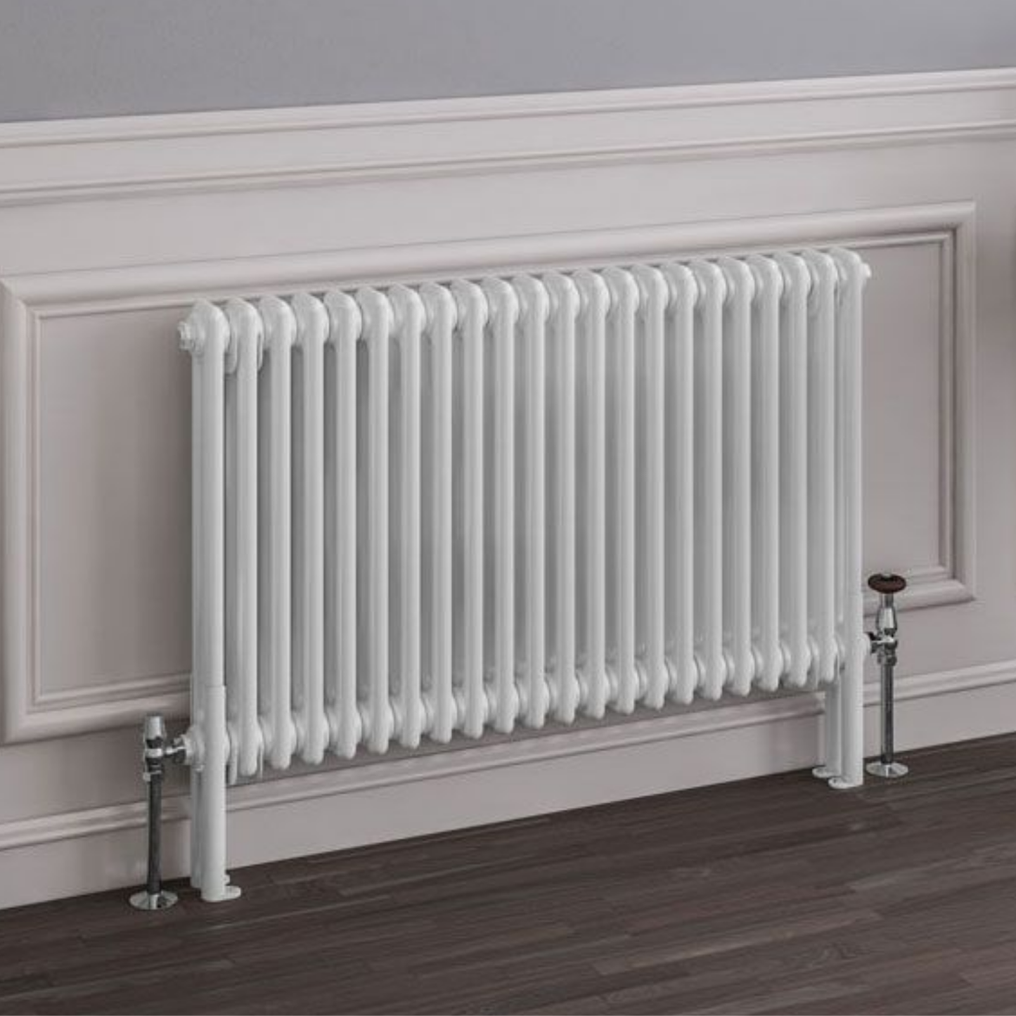 Horizontal 2 Column Radiator - White